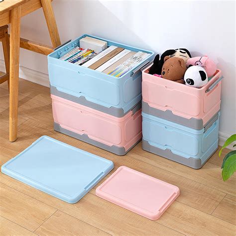 foldable storage box with steel frame|foldable storage boxes with lid.